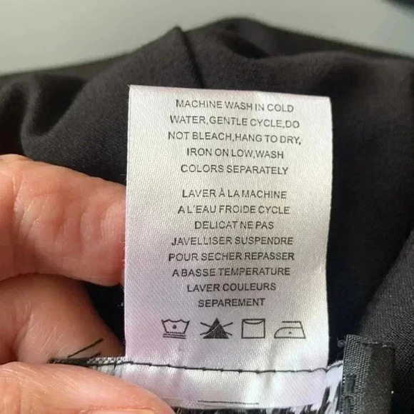 Conrad C black, medium weight, washable, high rise, wide leg, petite dress pants - Picture 7 of 8